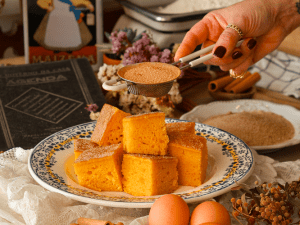 Bolo de Cenoura com Canela