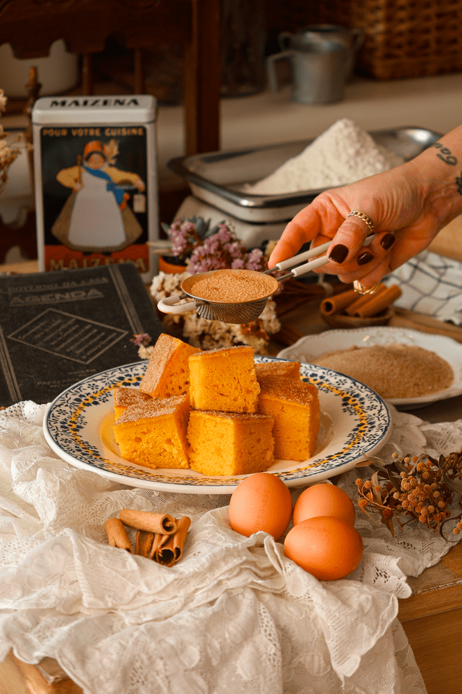 Bolo de Cenoura com Canela